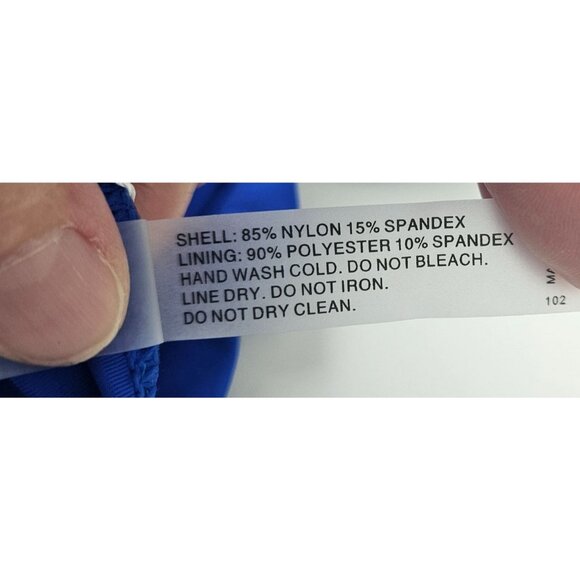 Womens Small One Shoulder Monokini Cutout Swimsuit One Piece Royal Blue Sexy - Picture 11 of 11